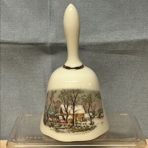 🔥🔥VINTAGE CURRIER & IVES SCENE BELL 1978 AVON SALES ACHIEVEMENT